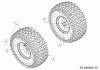 Wolf-Garten Expert 92.180 H 13IT91WE650 (2016) Spareparts Front wheels 15x6