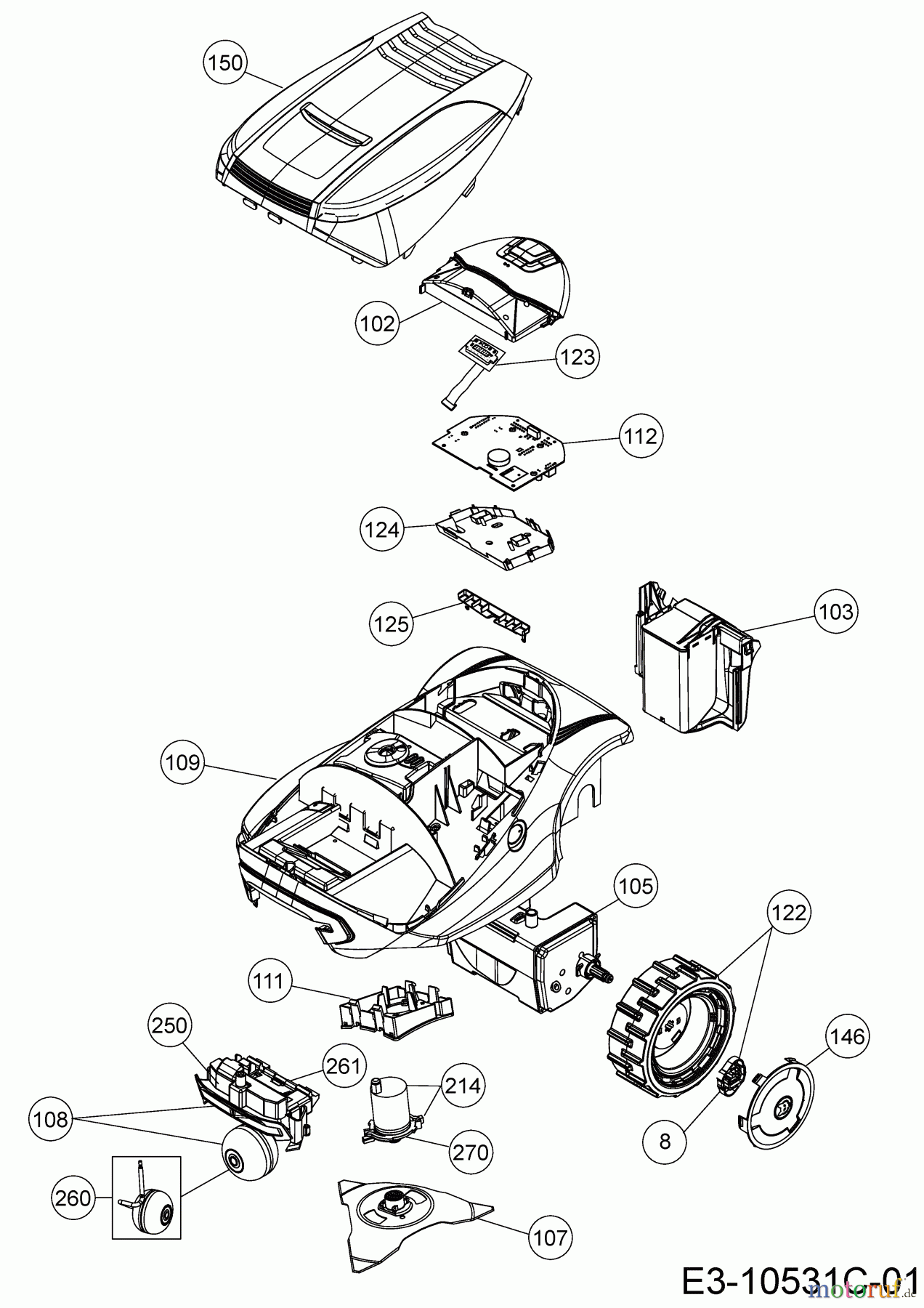  Wolf-Garten Robotic lawn mower Loopo M1500 Connect 22ACDAED650 (2020) Basic machine