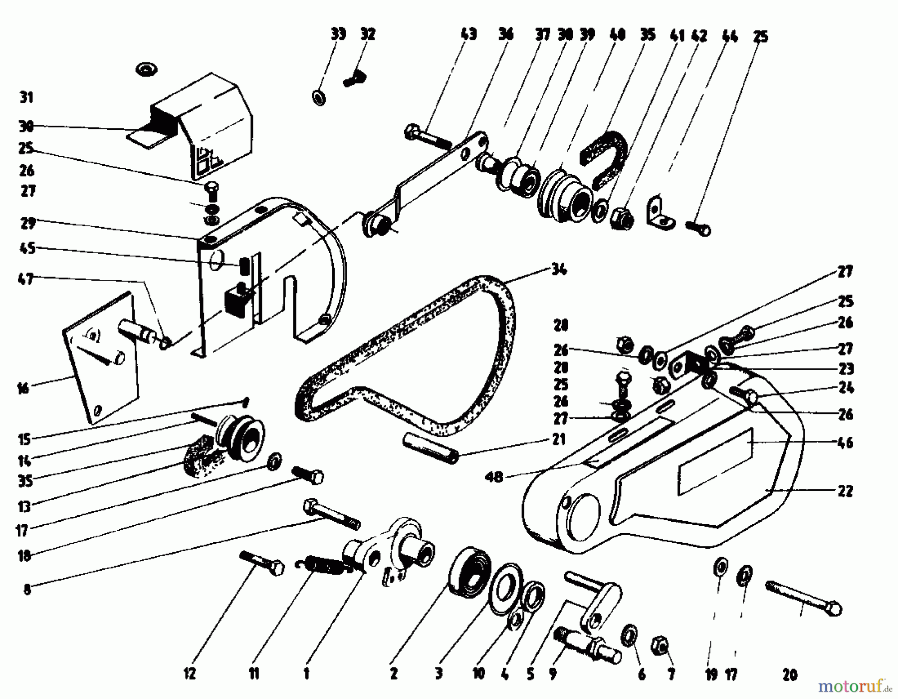  Gutbrod Tillers MB 60-52 07512.09  (1986) Drive system