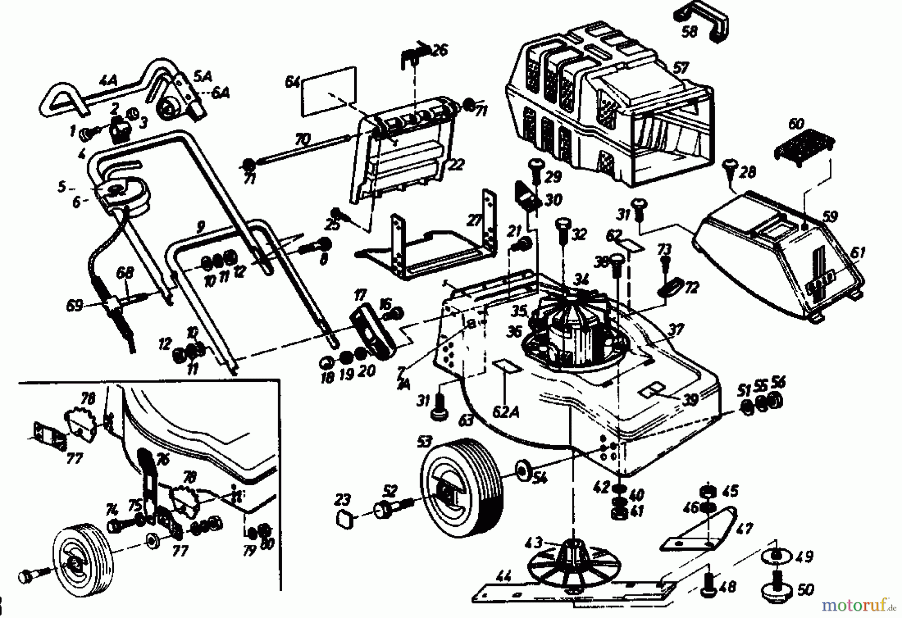  Golf Electric mower HEL 02881.05  (1988) Basic machine