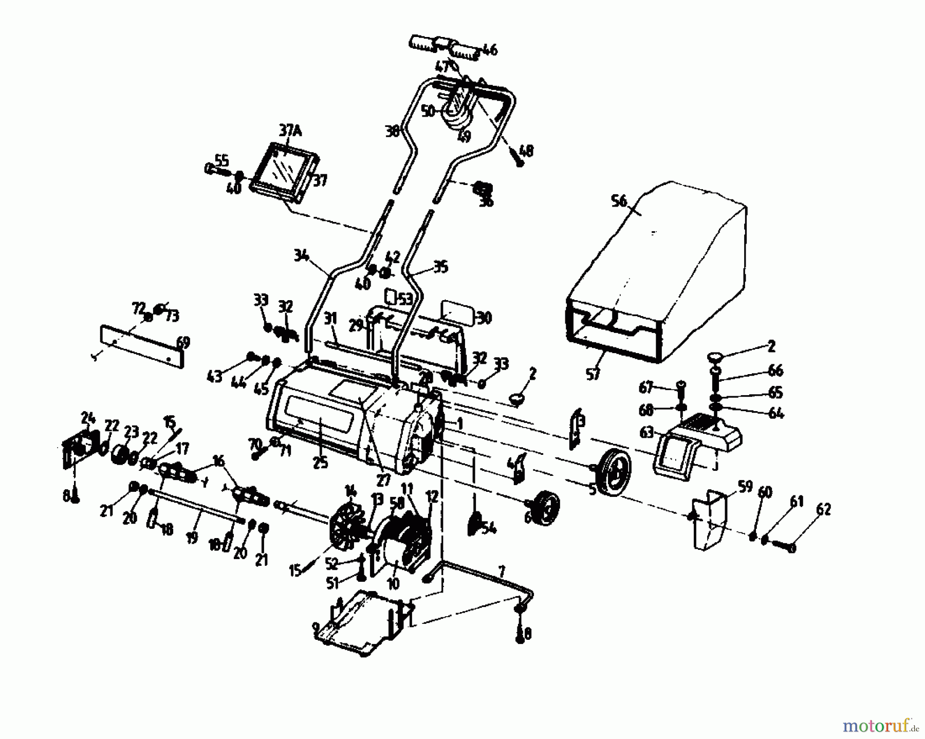  Gutbrod Electric verticutter VE 32 02846.04  (1988) Basic machine
