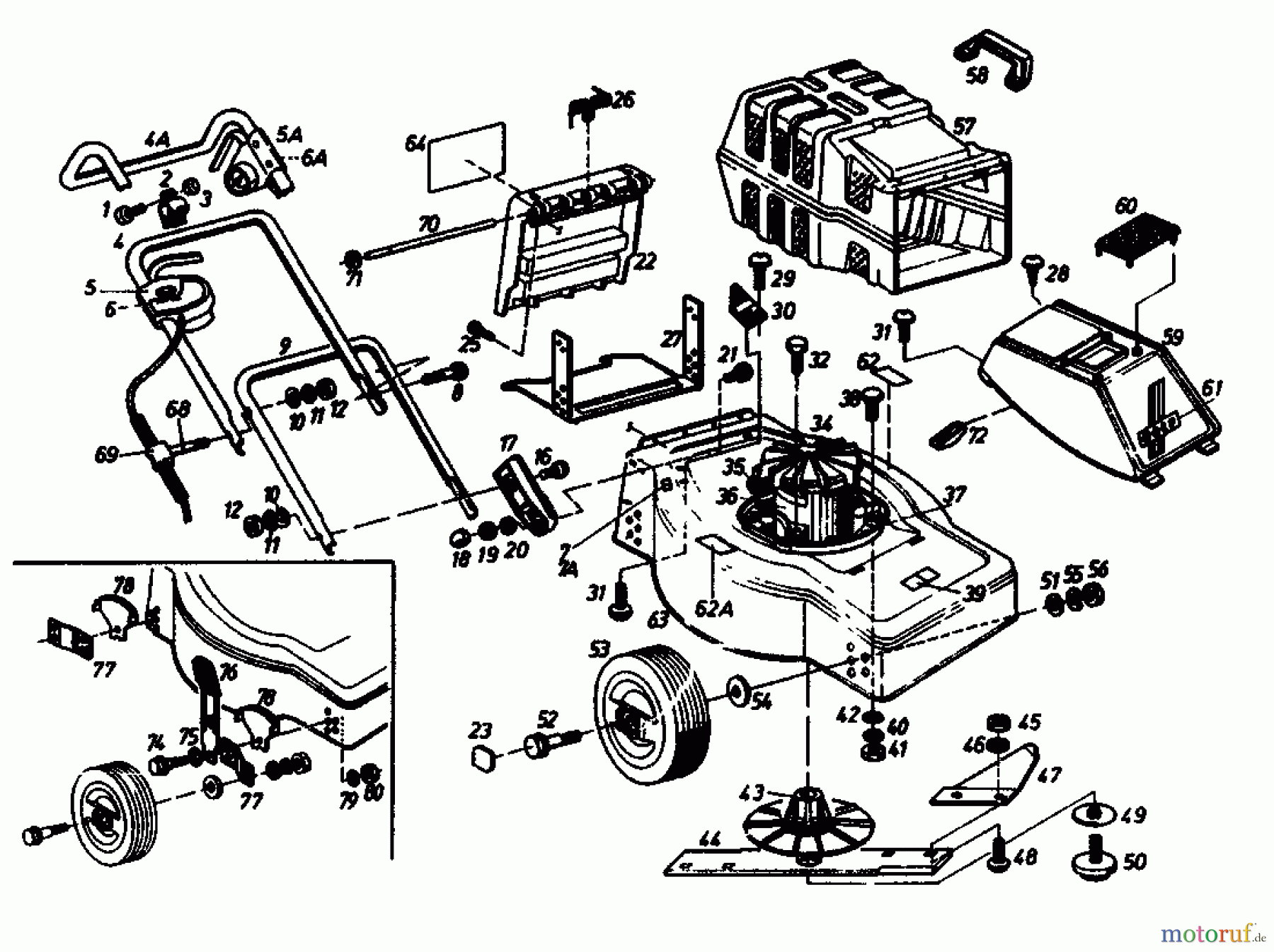  Golf Electric mower E 02881.01  (1989) Basic machine