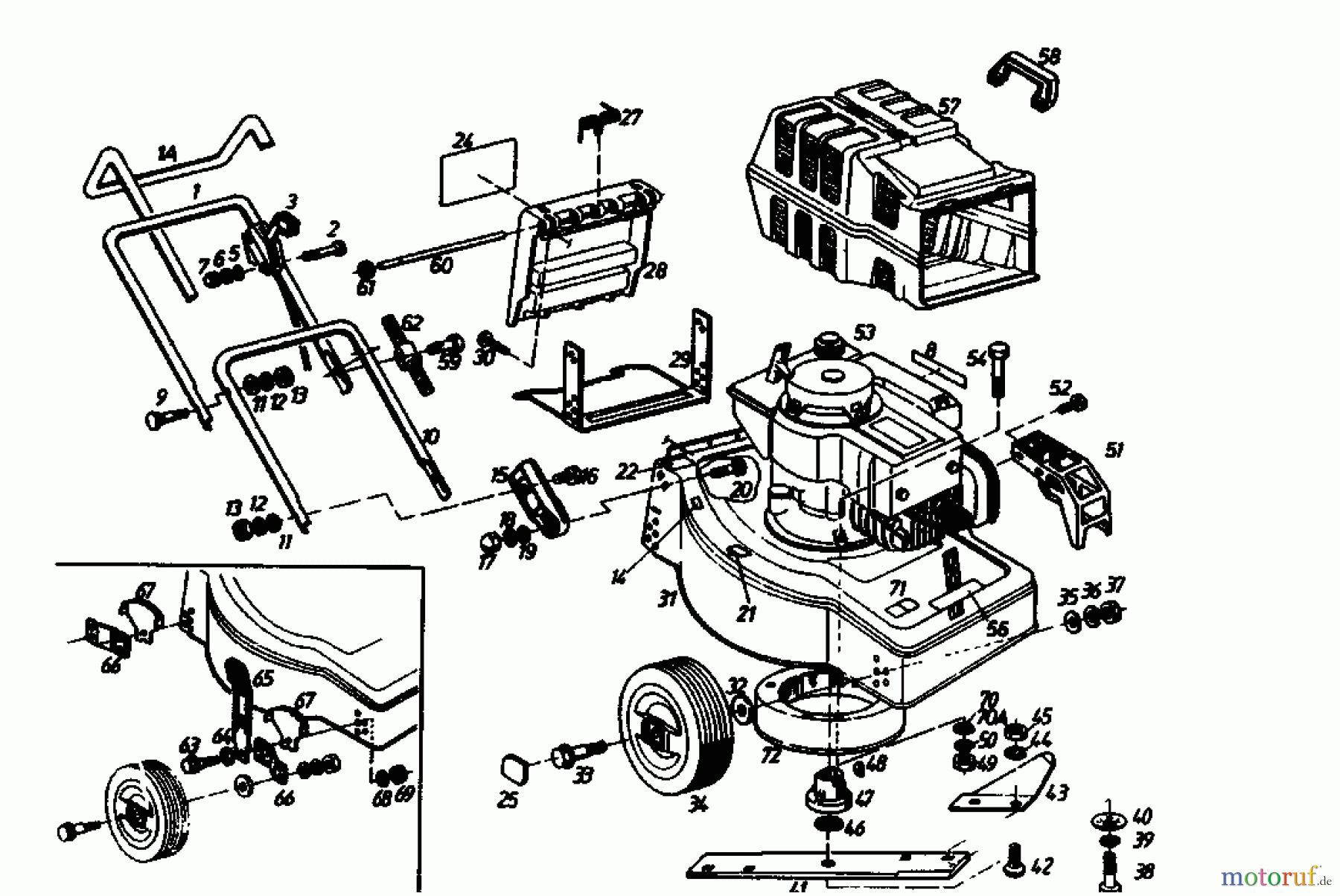  Golf Petrol mower B 02880.01  (1989) Basic machine