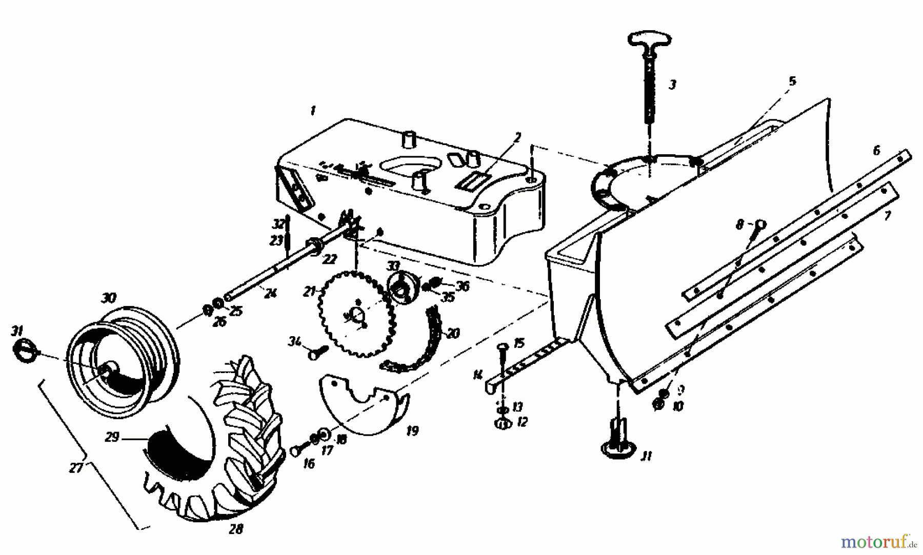  Gutbrod Snow plough SR 800 02888.05  (1990) Basic machine
