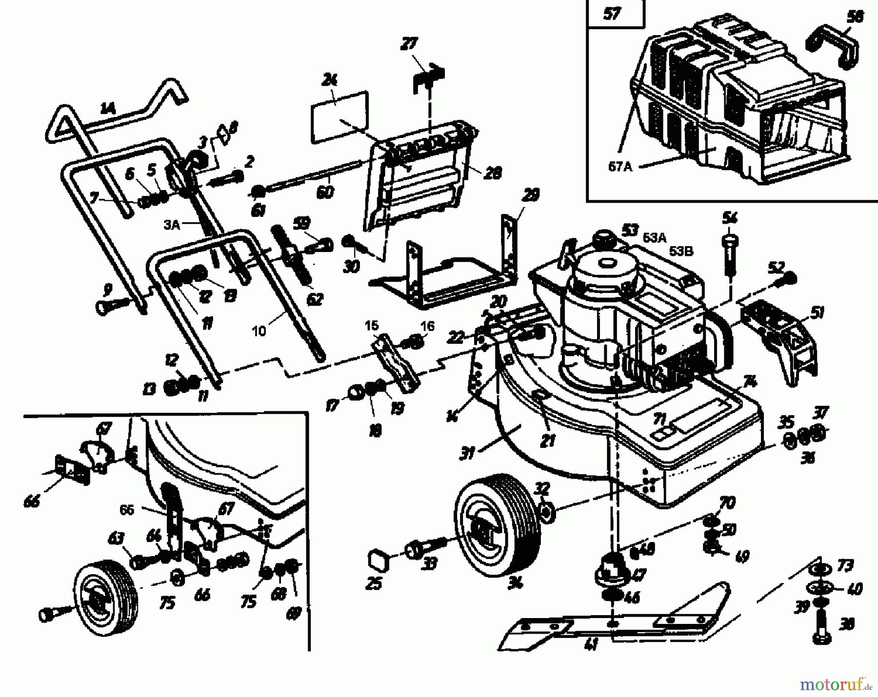  Golf Petrol mower HBL 02880.04  (1992) Basic machine