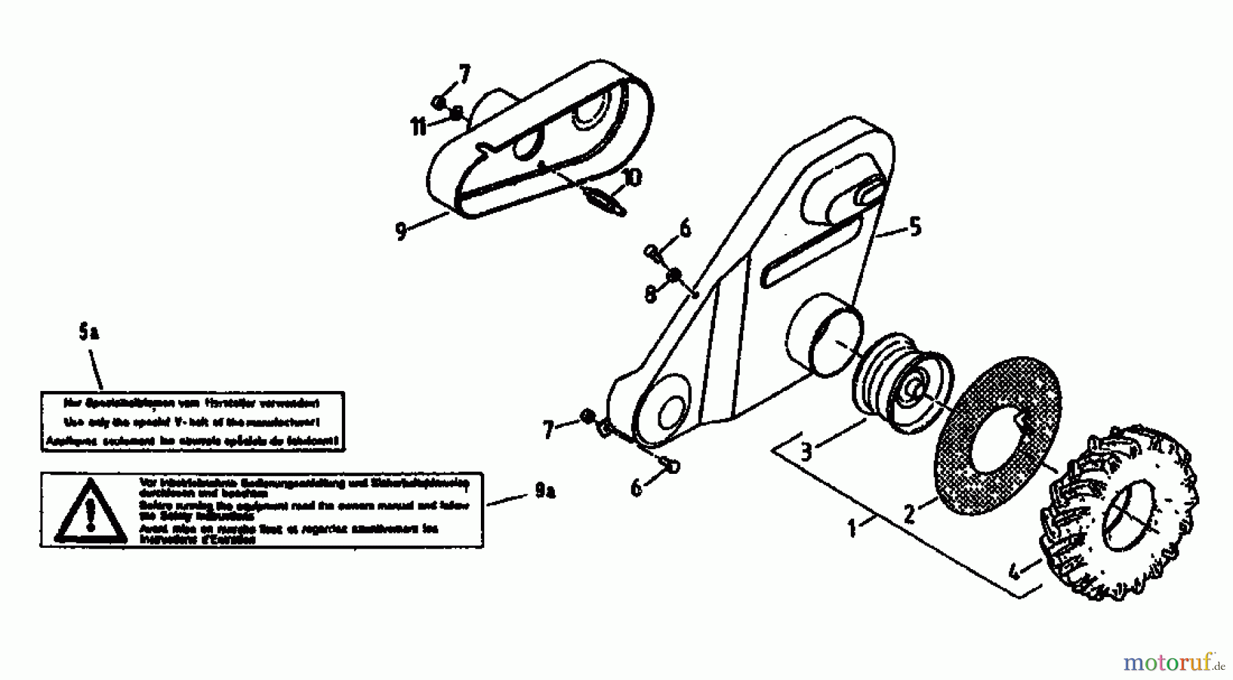  Gutbrod Cutter bar mower BM 91 07517.02  (1994) Wheels
