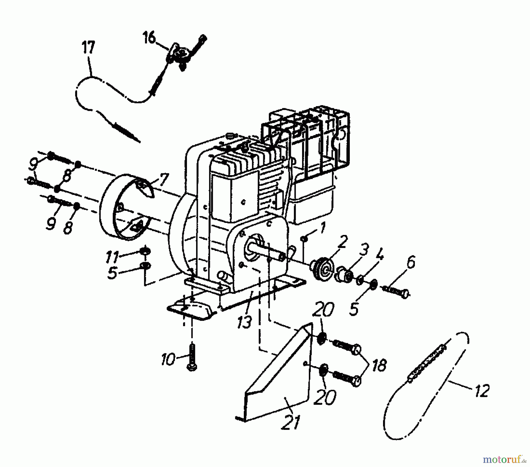  Gutbrod Cutter bar mower BM 91 07517.02  (1994) Belt, Engine
