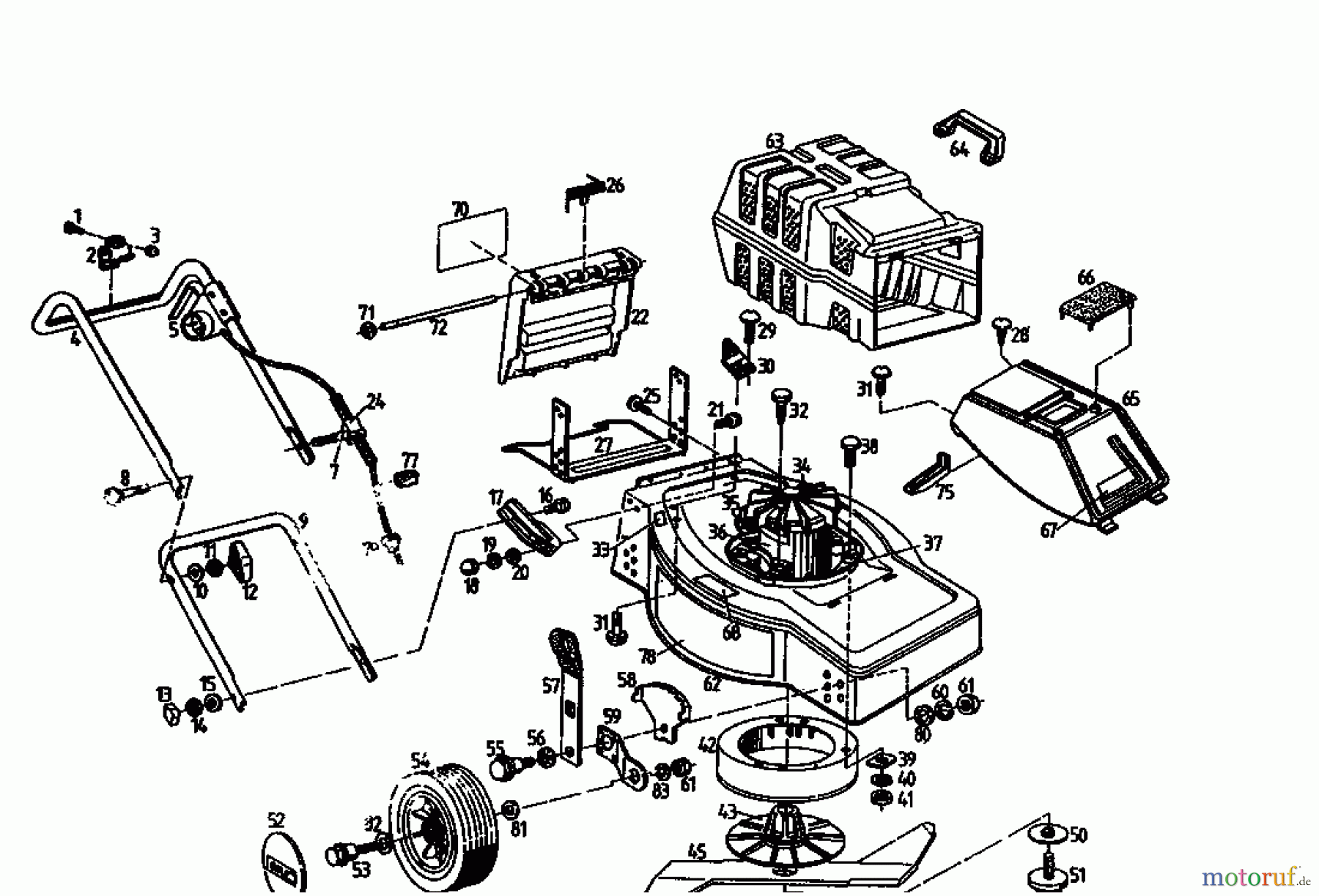  Golf Electric mower 445 HLE 02841.08  (1994) Basic machine
