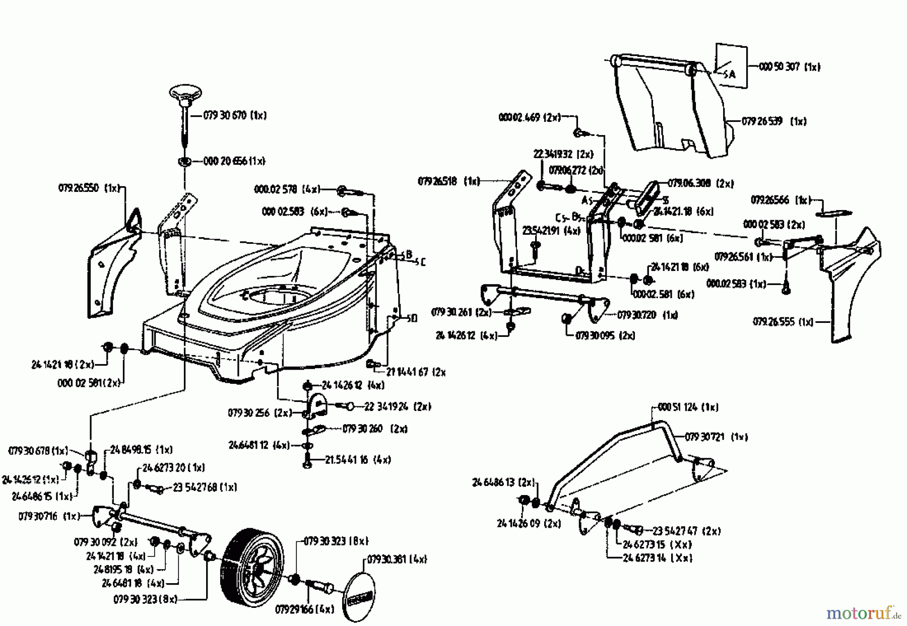  Gutbrod Petrol mower HB 42 LE 04028.03  (1995) Basic machine