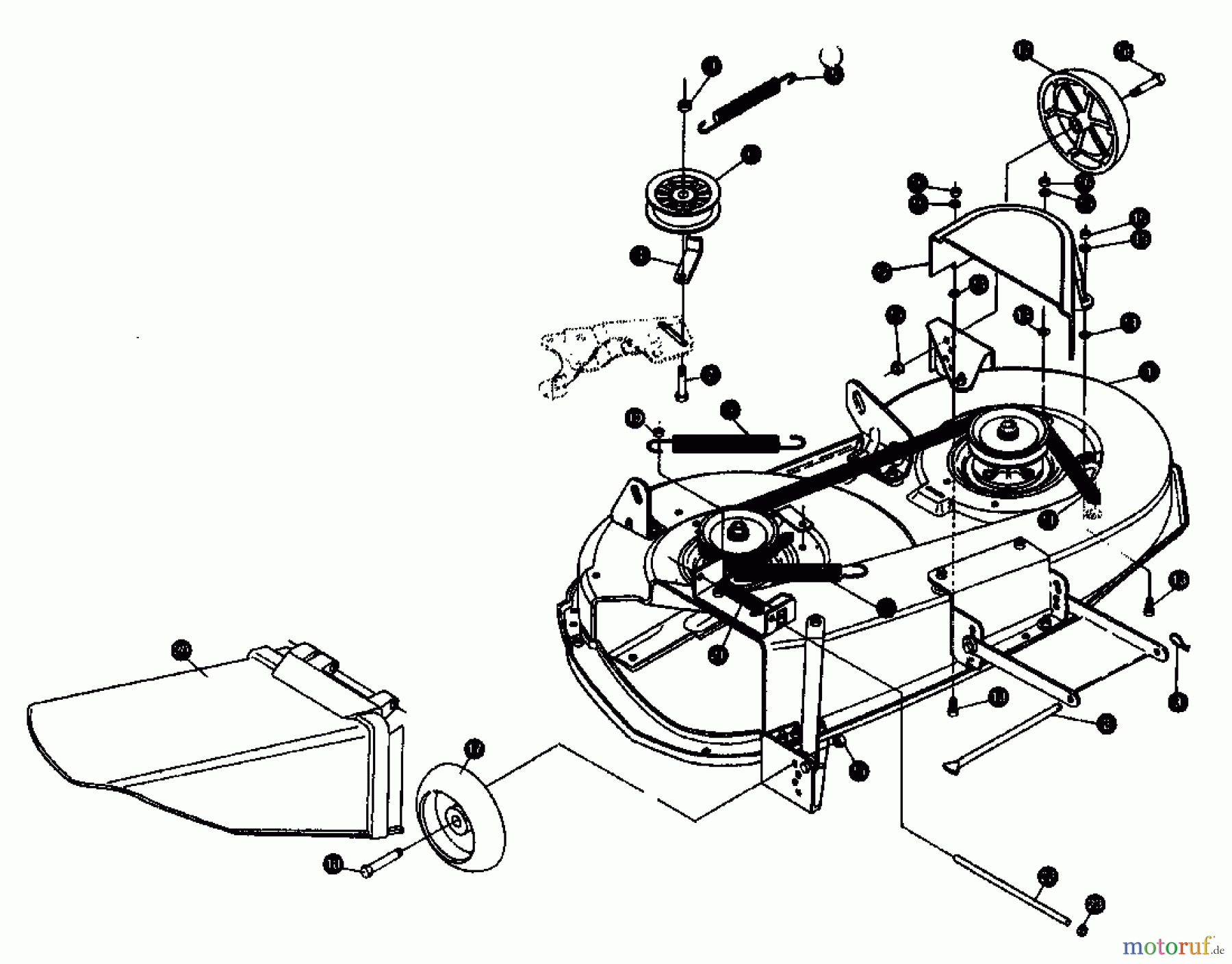 Gutbrod Lawn tractors RSB 110-16 H 00097.02  (1995) Mowing deck 100cm