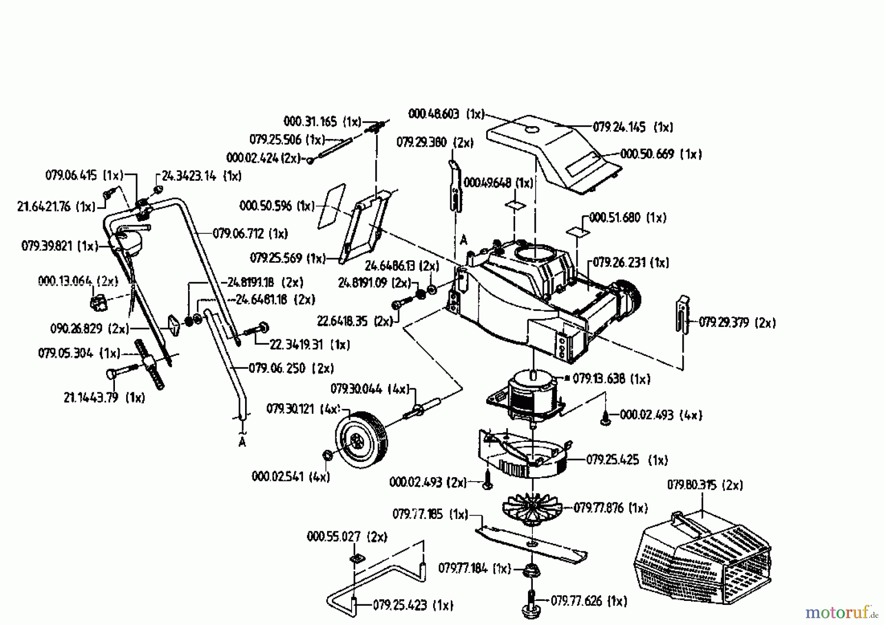  Golf Electric mower Junior 02819.03  (1995) Basic machine