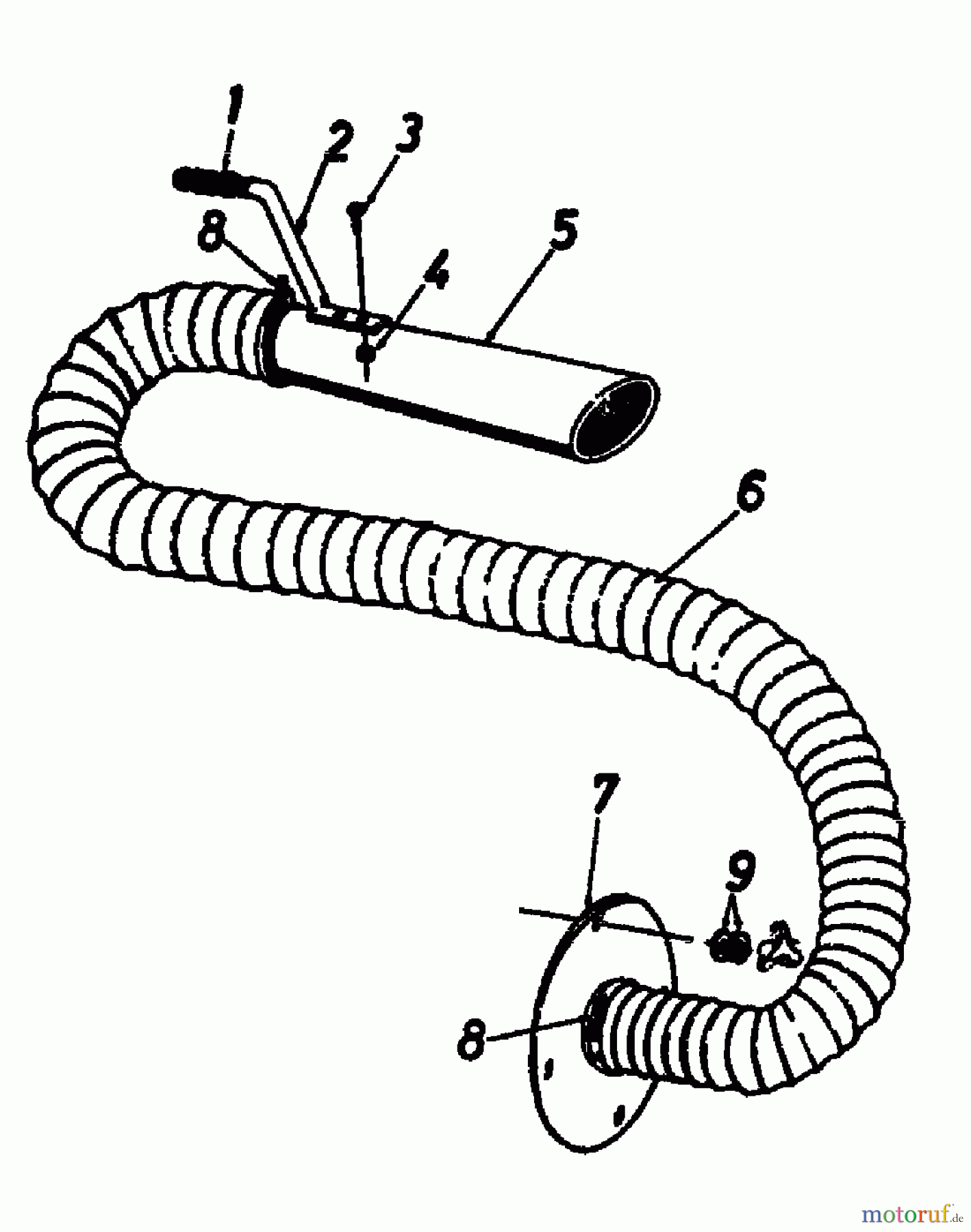  Gutbrod Leaf blower, Blower vac LS 76-50 04201.01  (1996) Vaccum hose
