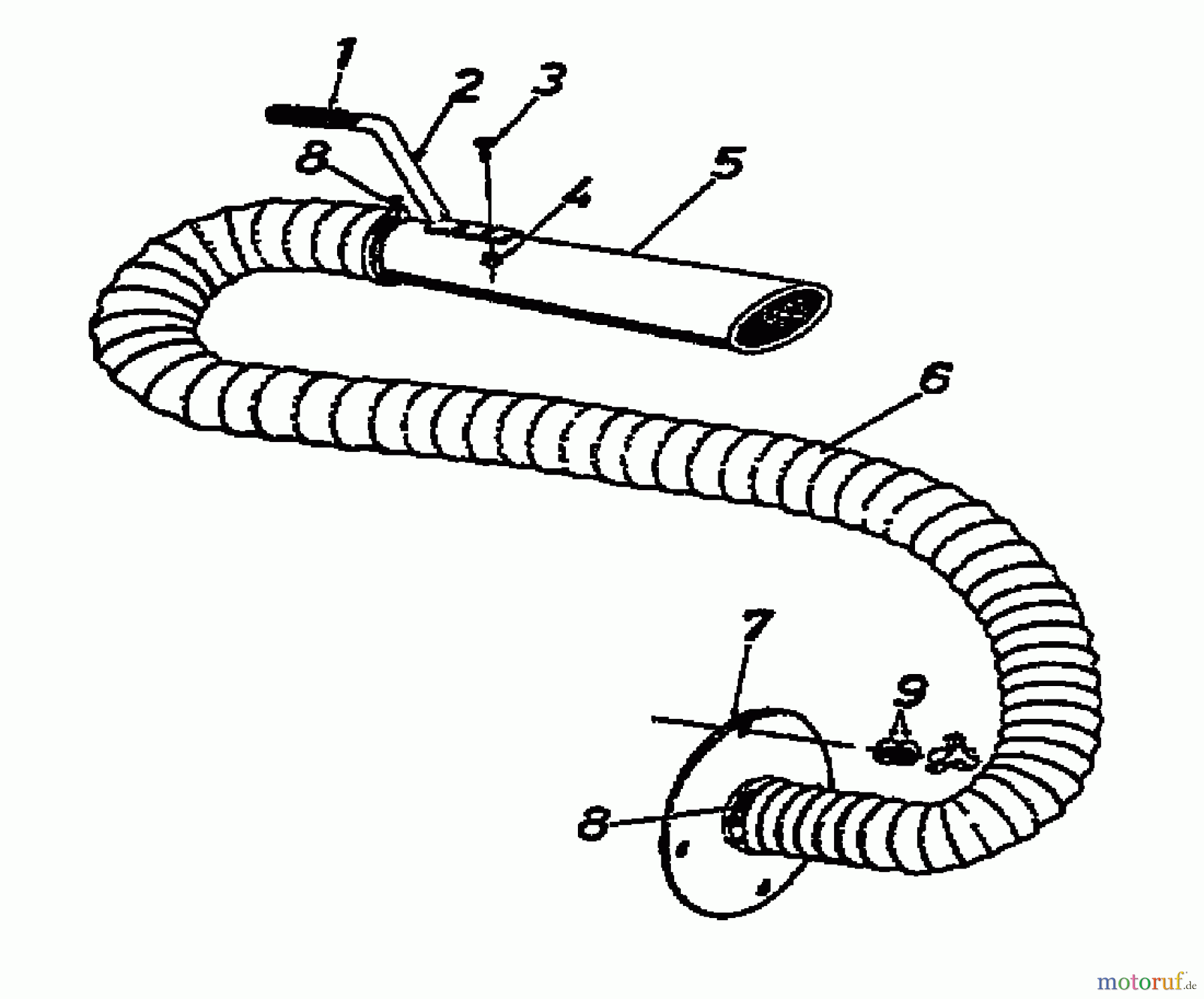  MTD Leaf blower, Blower vac 685 245-685-000  (1985) Vaccum hose
