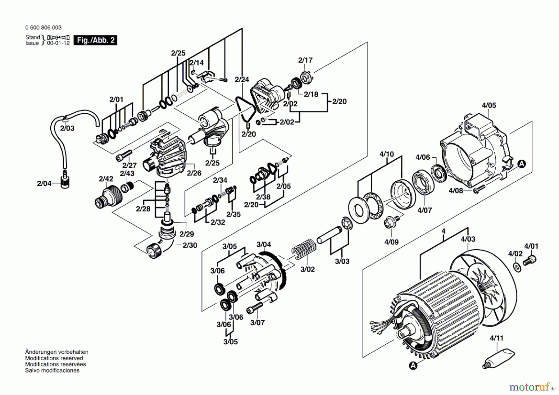  Bosch Wassertechnik Hochdruckreiniger AHR 1000 AS Seite 2