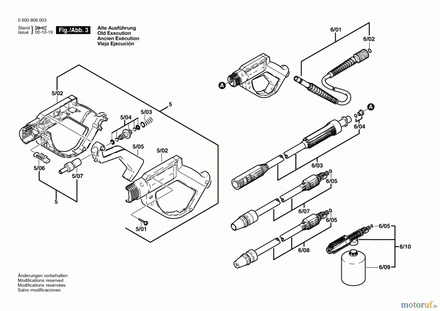  Bosch Wassertechnik Hochdruckreiniger AHR 1000 AS Seite 3