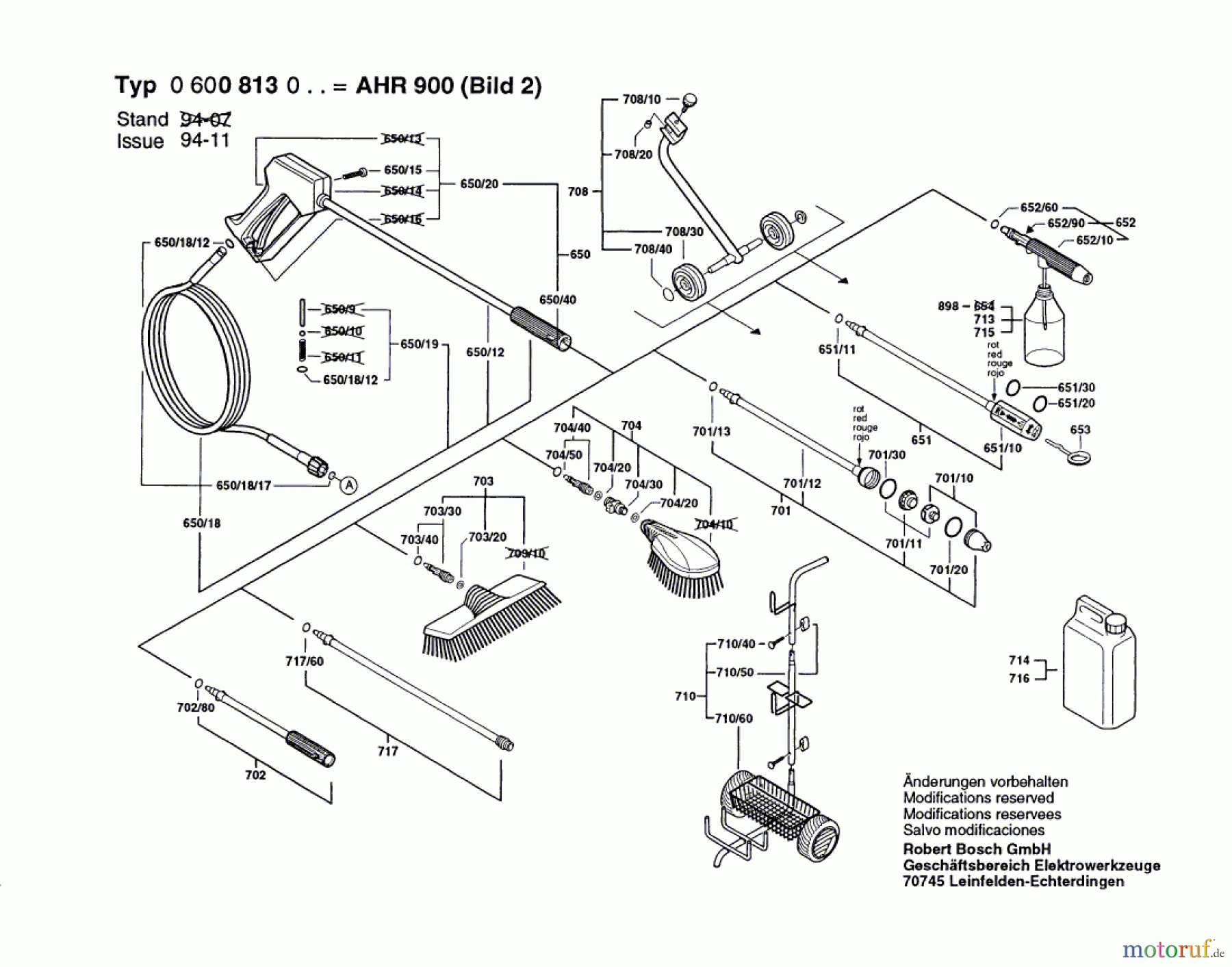  Bosch Wassertechnik Hochdruckreiniger AHR 900 Seite 2