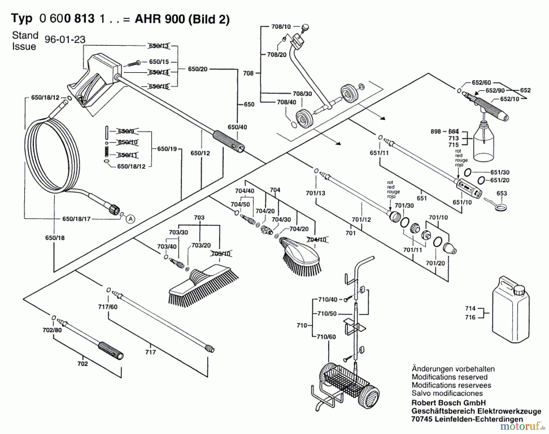  Bosch Wassertechnik Hochdruckreiniger AHR 900 Seite 2