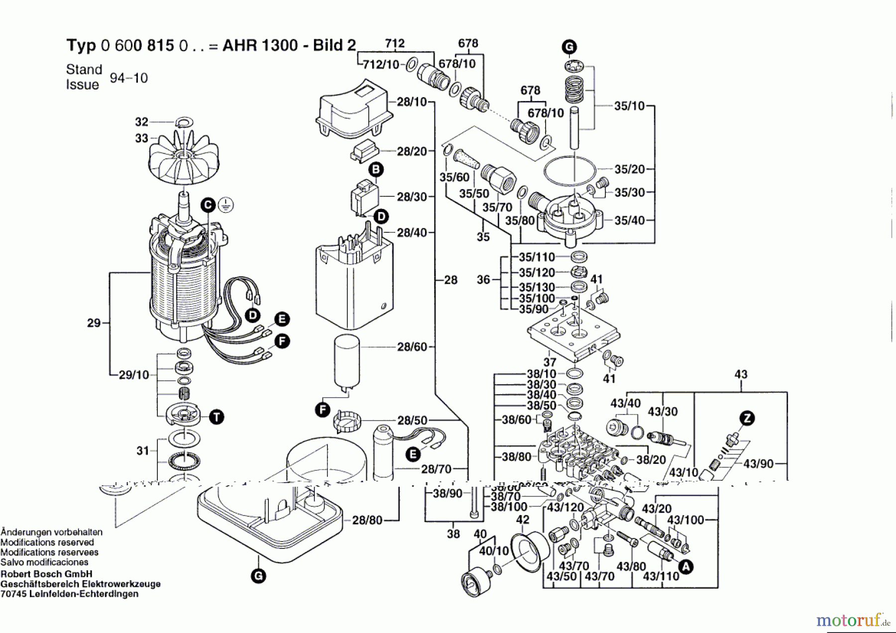  Bosch Wassertechnik Hochdruckreiniger AHR 1300 Seite 2