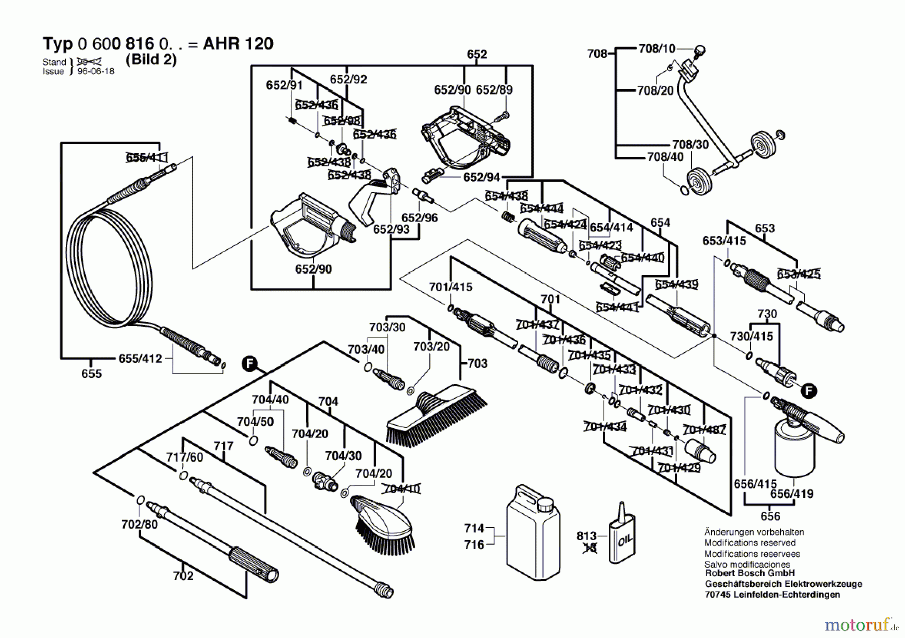  Bosch Wassertechnik Hochdruckreiniger AHR 120 Seite 2