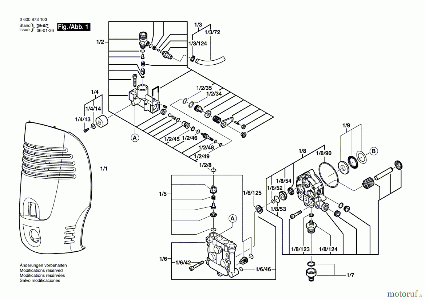  Bosch Wassertechnik Hochdruckreiniger AQUATAK 1250 Seite 1