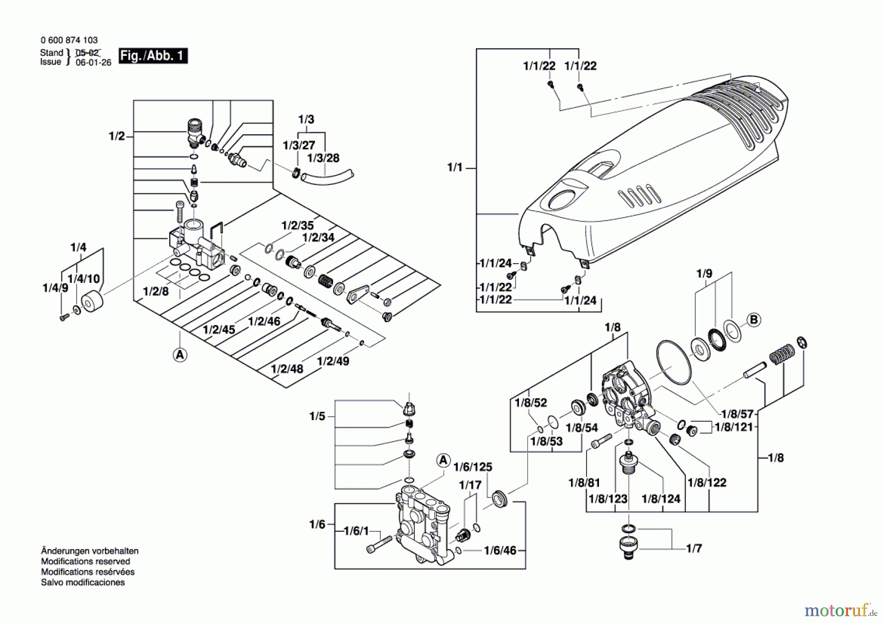  Bosch Wassertechnik Hochdruckreiniger AQUATAK 1350 Seite 1
