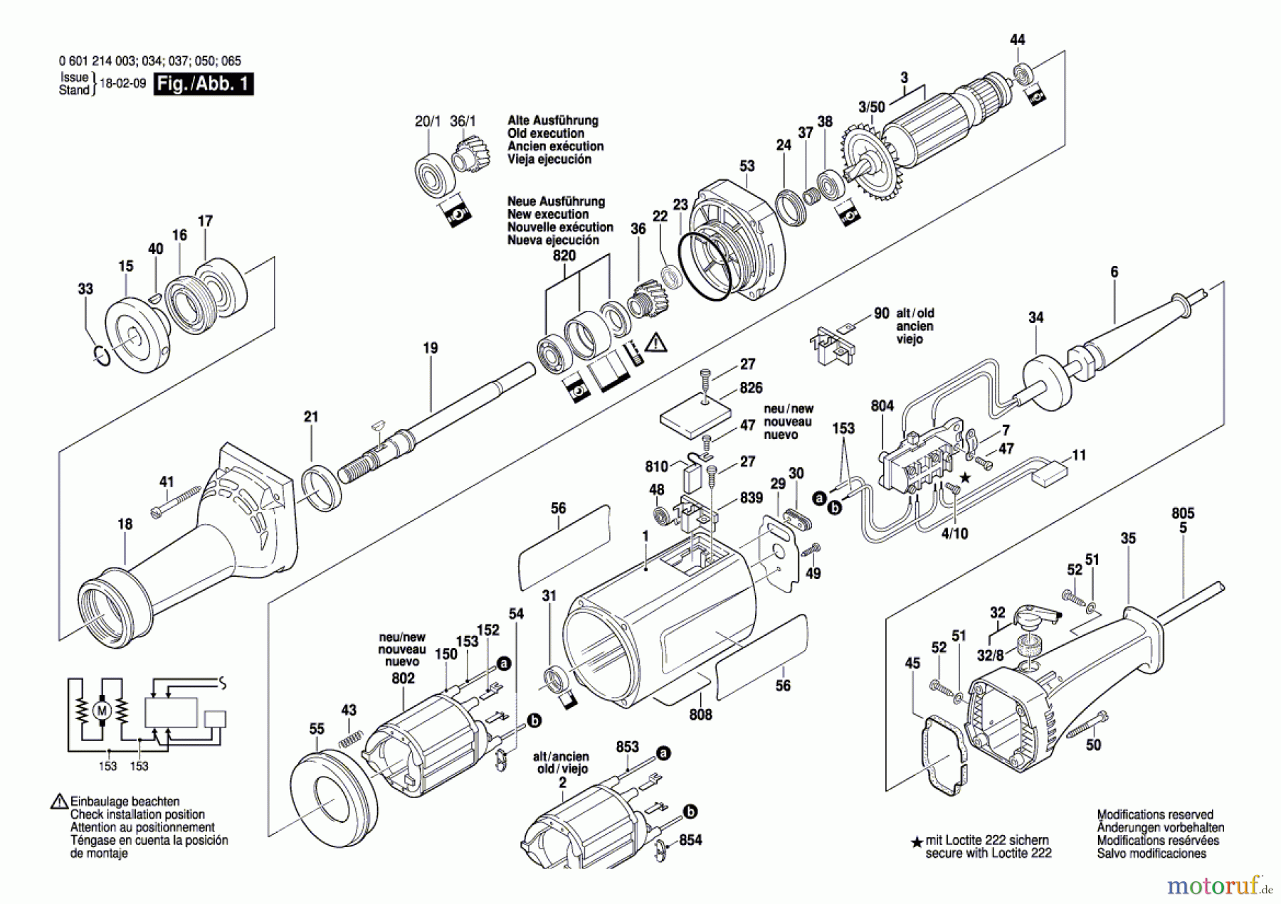  Bosch Werkzeug Geradschleifer GGS 6 Seite 1