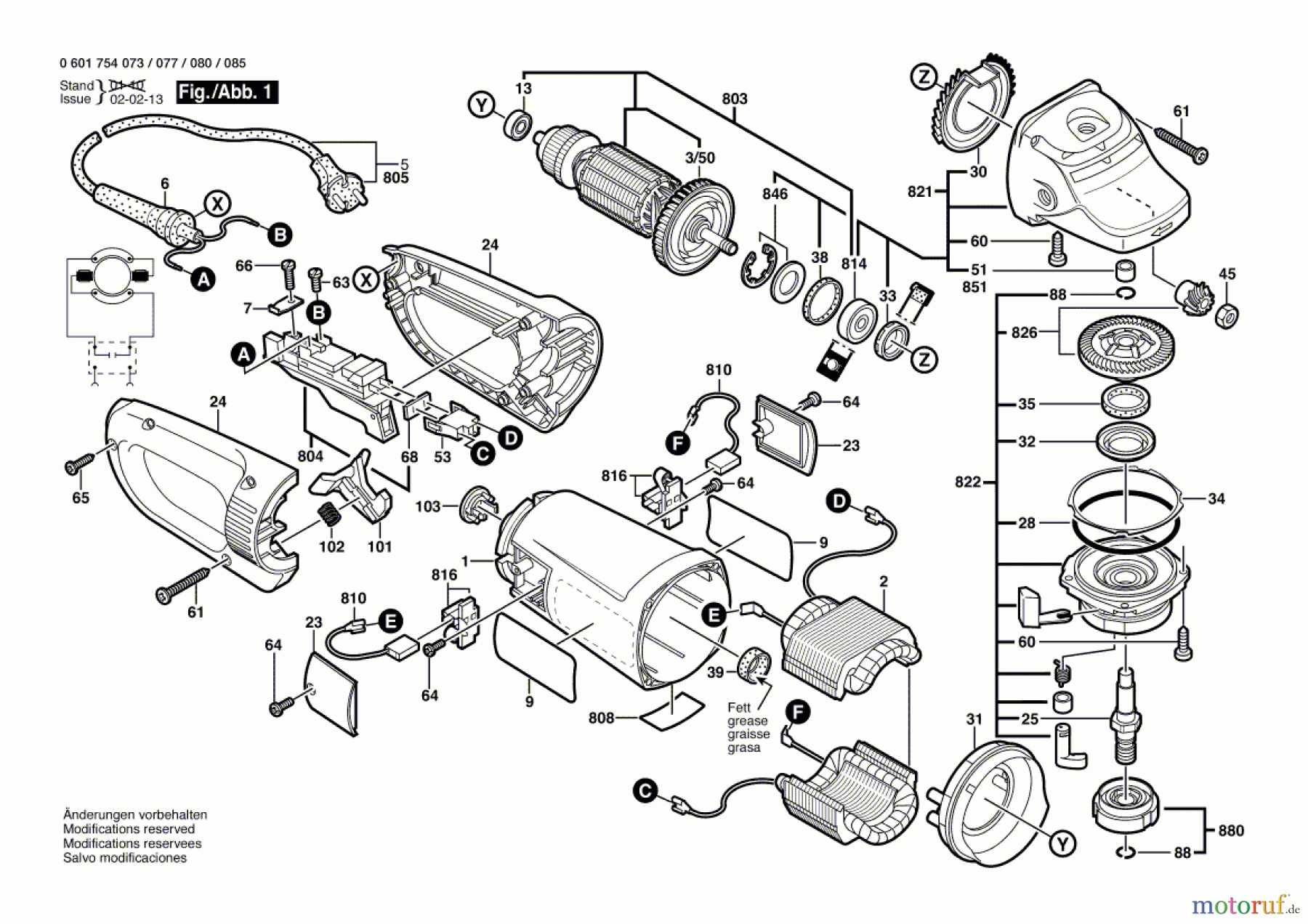  Bosch Werkzeug Winkelschleifer GWS 23-230 S Seite 1