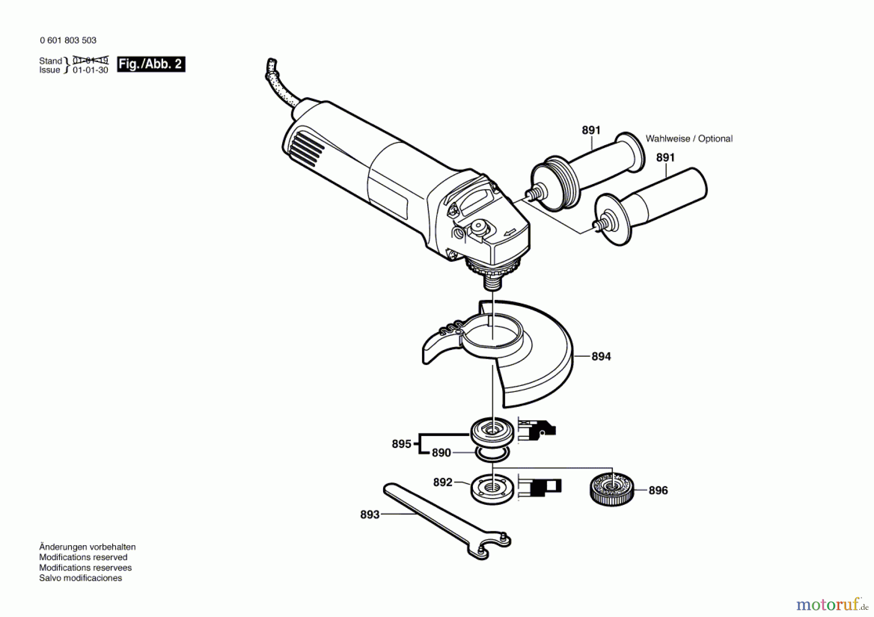  Bosch Werkzeug Winkelschleifer GWS 10-125 CE Seite 2