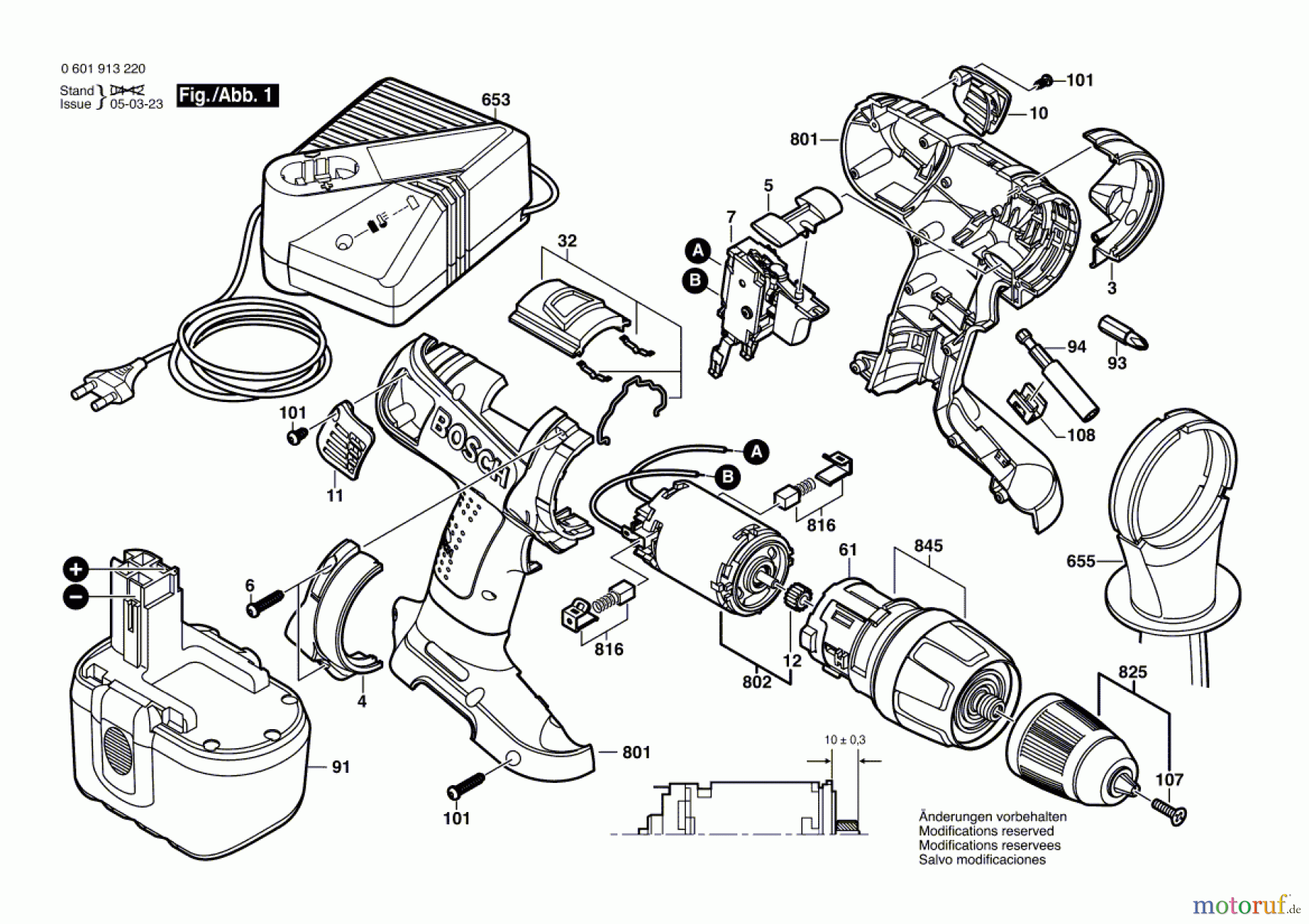  Bosch Akku Werkzeug Akku-Schlagbohrmaschine GSB 24 VE-2 Seite 1