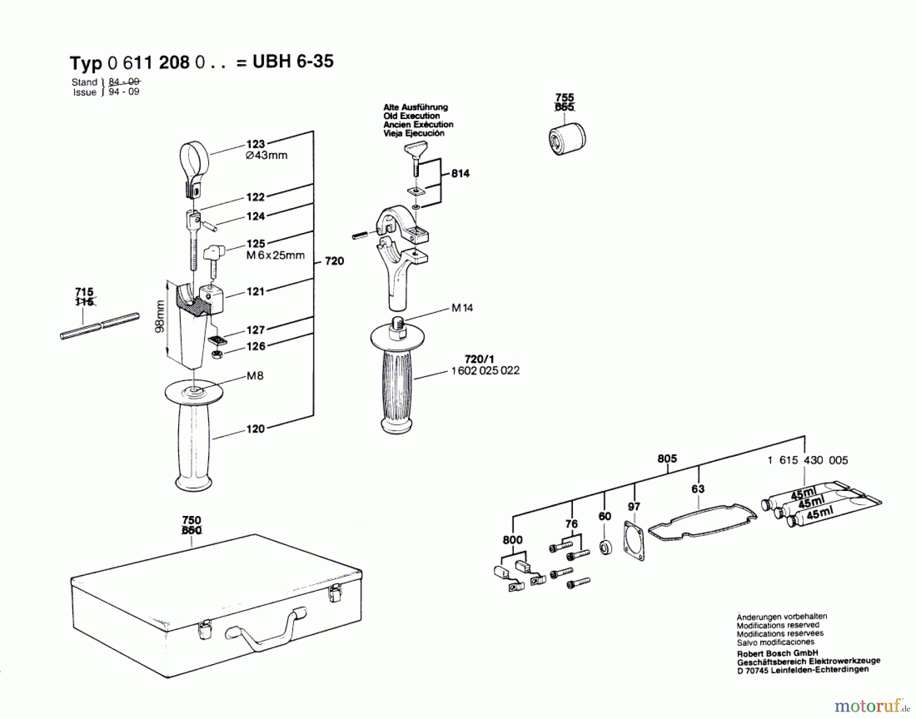  Bosch Werkzeug Bohrhammer UBH 6-35 Seite 2