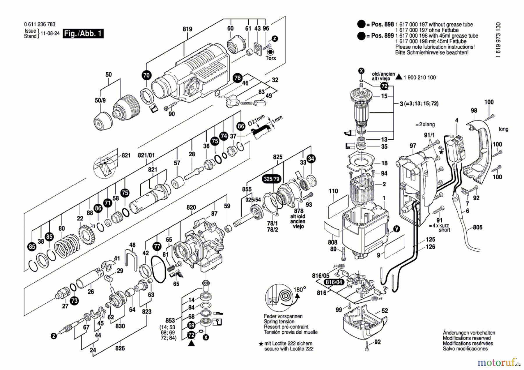  Bosch Werkzeug Bohrhammer BHE 4-30 CE Seite 1