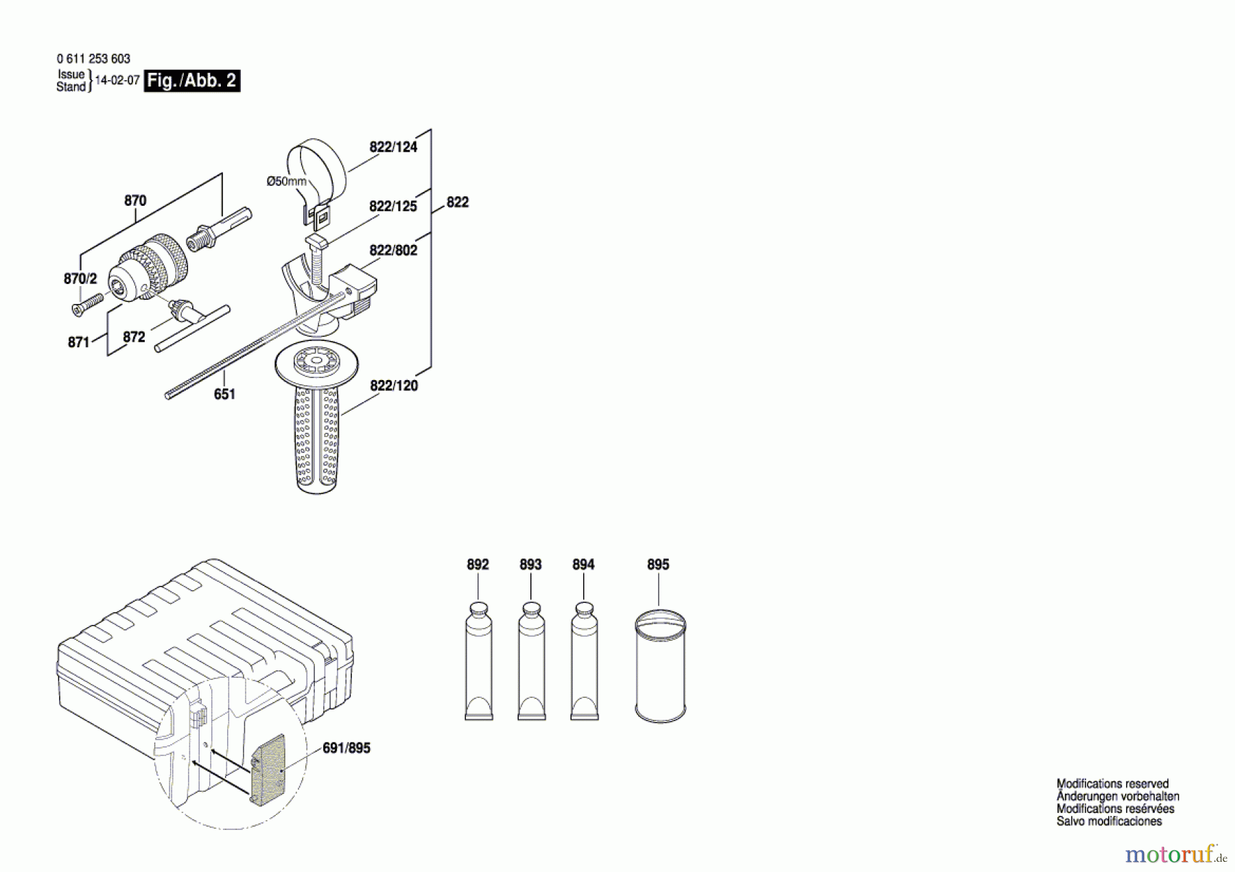  Bosch Werkzeug Bohrhammer GBH 2-26 DE Seite 2