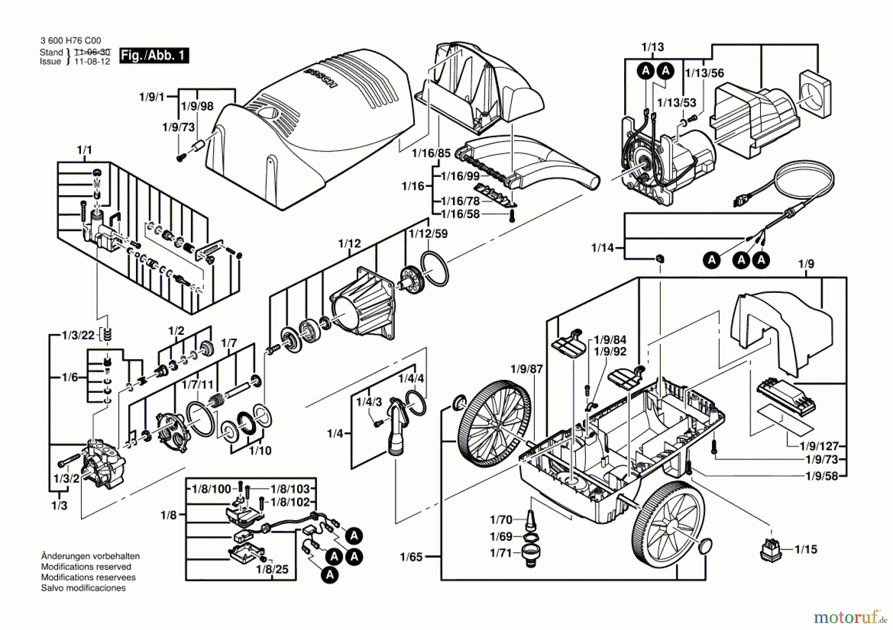  Bosch Wassertechnik Hochdruckreiniger AQUATAK 110 Seite 1