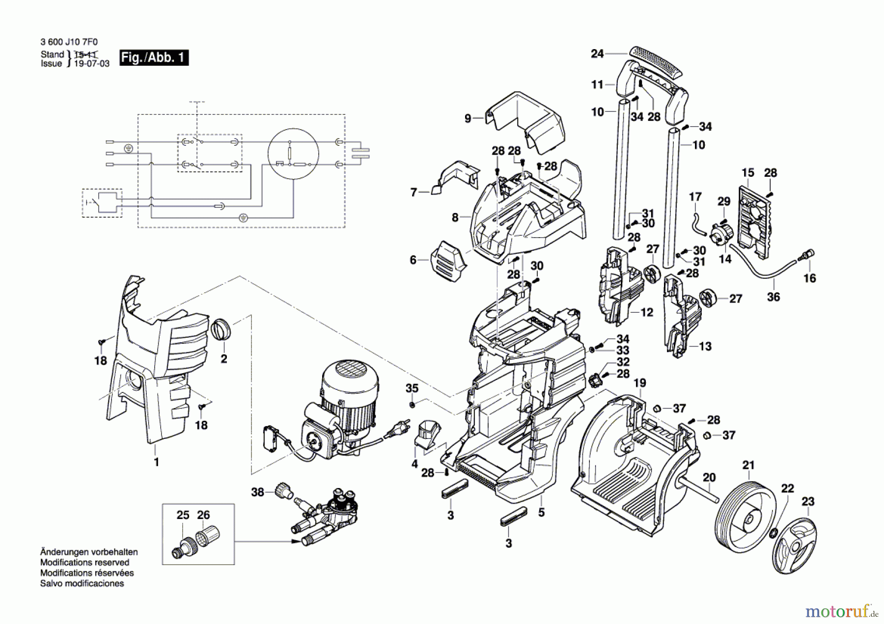  Bosch Wassertechnik Hochdruckreiniger GHP 5-75 Seite 1
