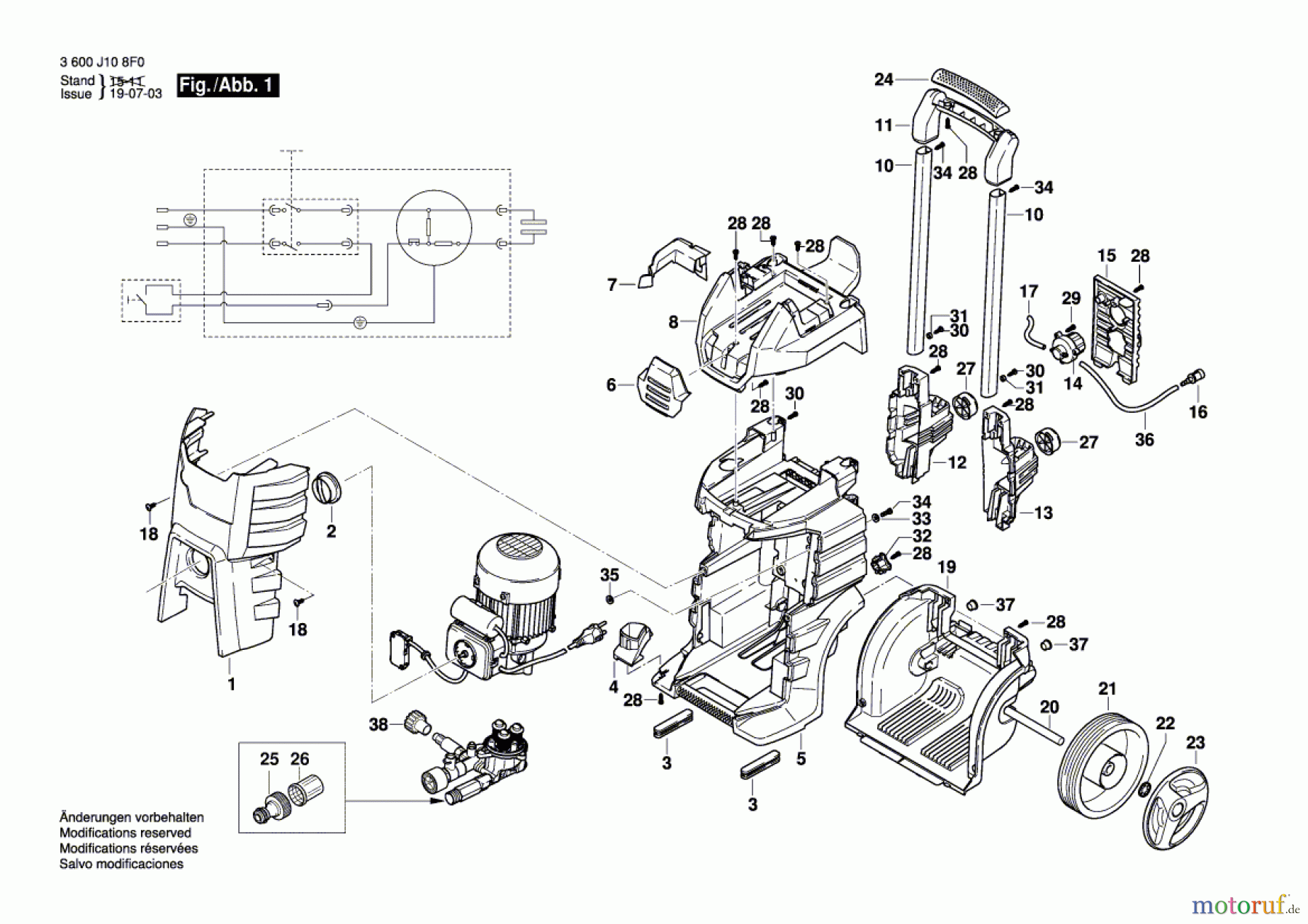  Bosch Wassertechnik Hochdruckreiniger GHP 5-75 X Seite 1