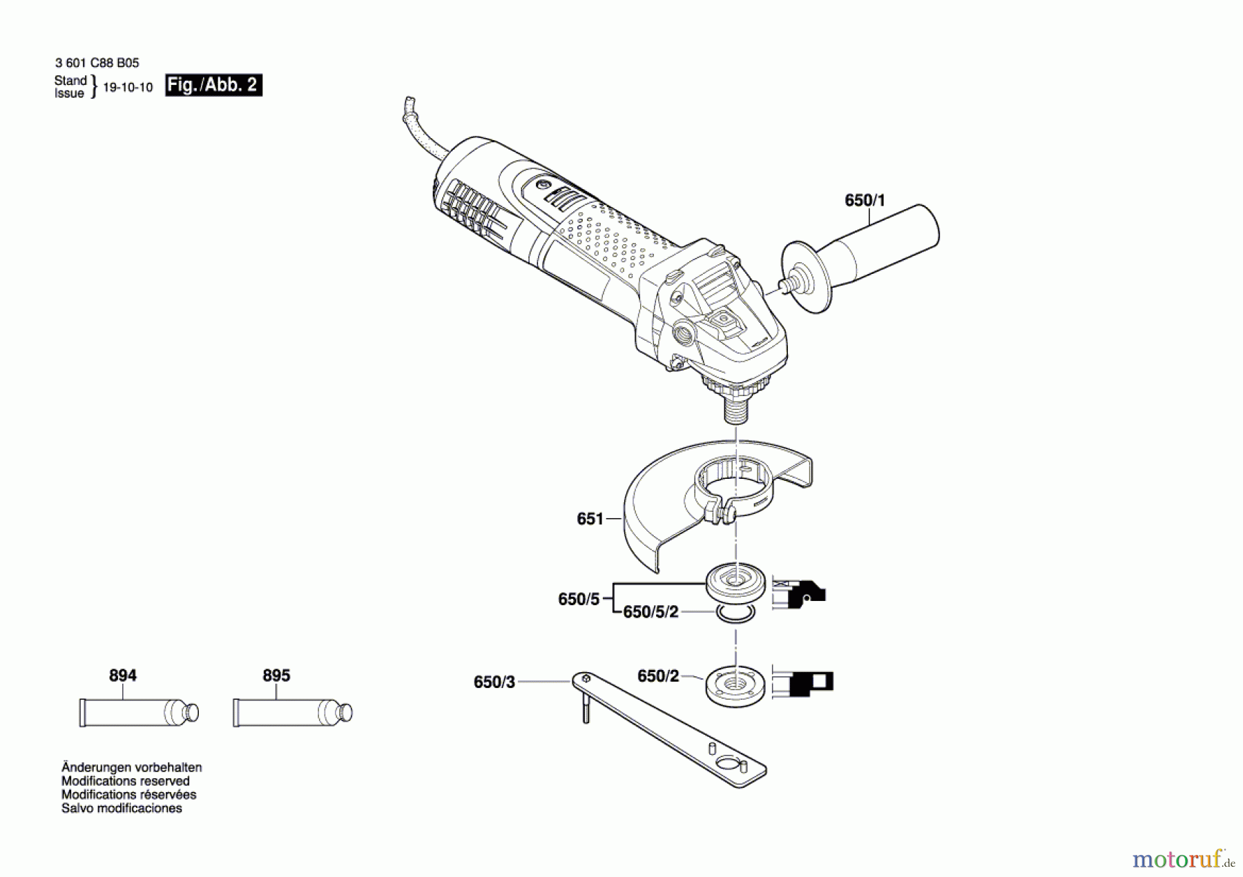  Bosch Werkzeug Winkelschleifer BAG-115-2 Seite 2