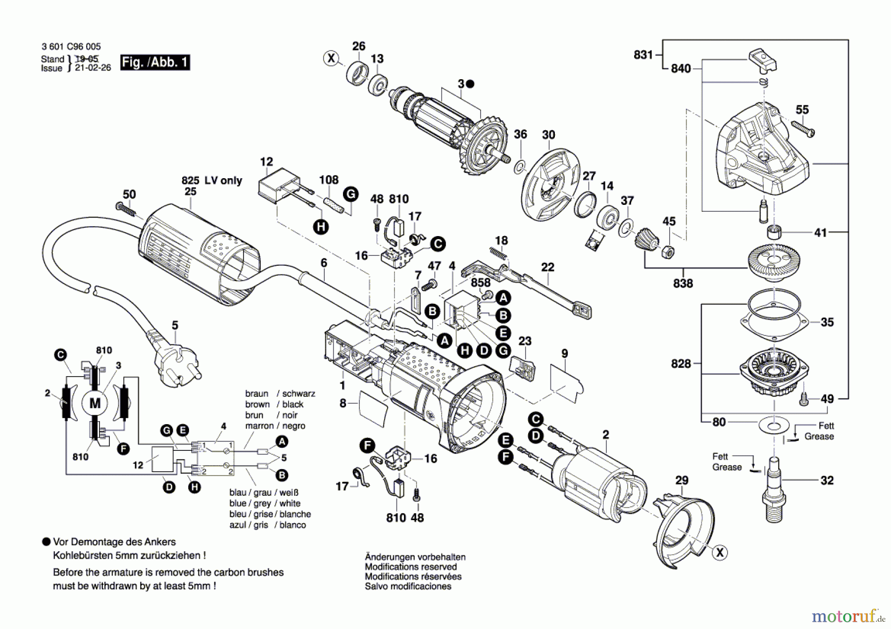  Bosch Werkzeug Winkelschleifer GWS 900 Seite 1