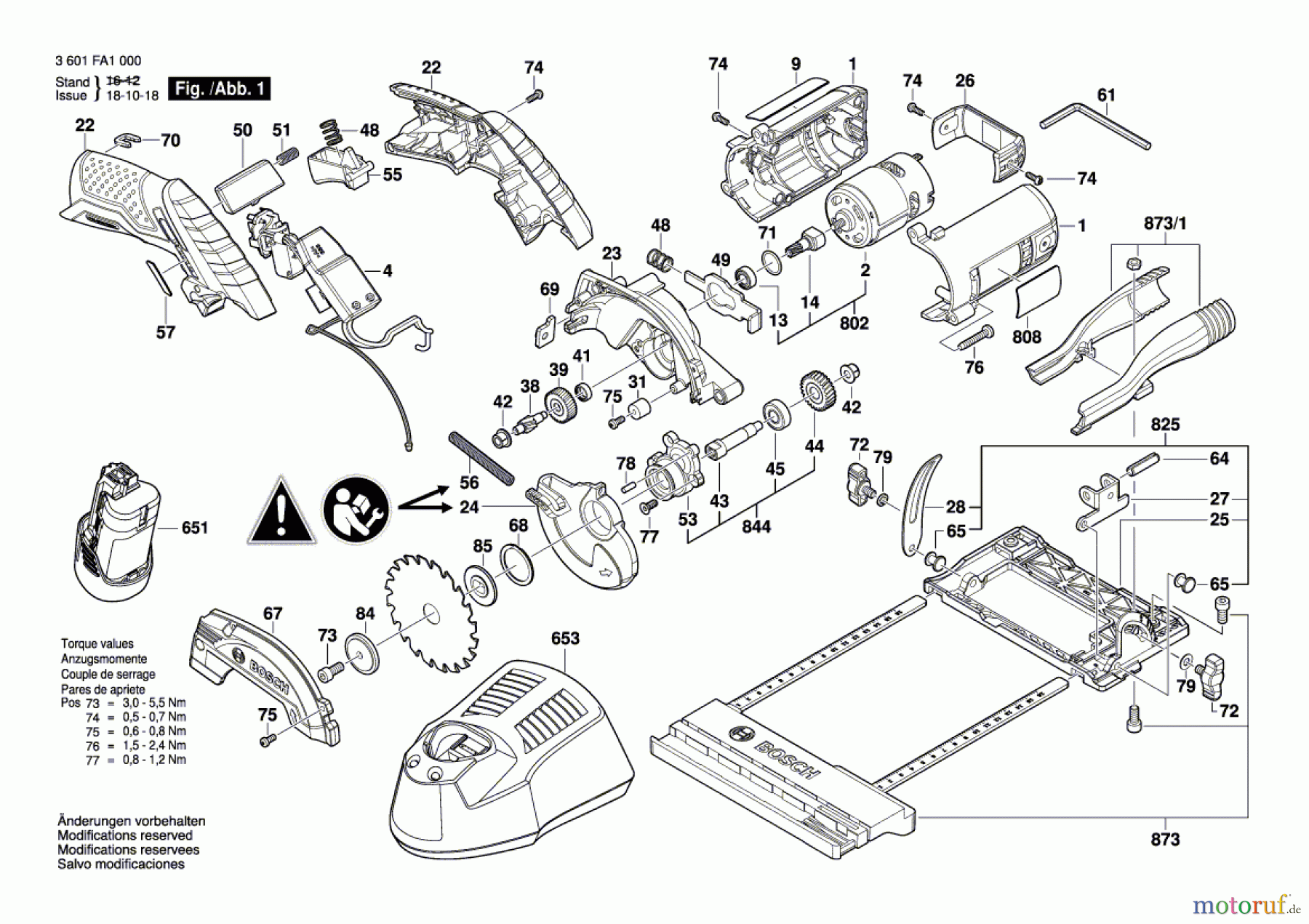  Bosch Akku Werkzeug Akku-Kreissäge GKS 12V-26 Seite 1