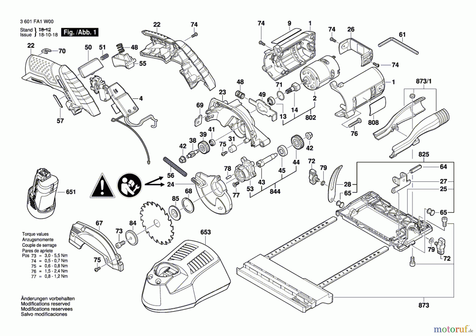  Bosch Akku Werkzeug Akku-Kreissäge HKS 12-A Seite 1