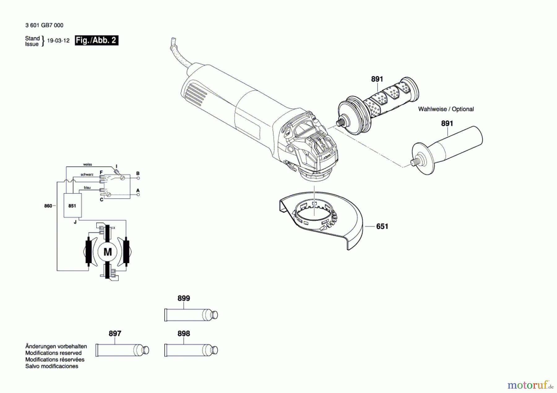  Bosch Werkzeug Winkelschleifer GWX 14-125 Seite 2