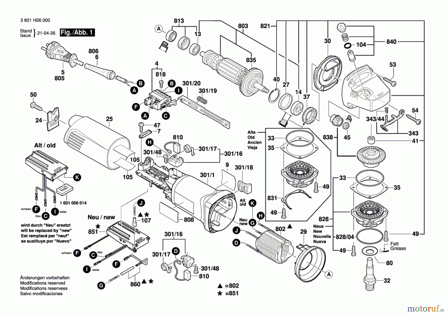  Bosch Werkzeug Winkelschleifer GWS 14-150 CI Seite 1