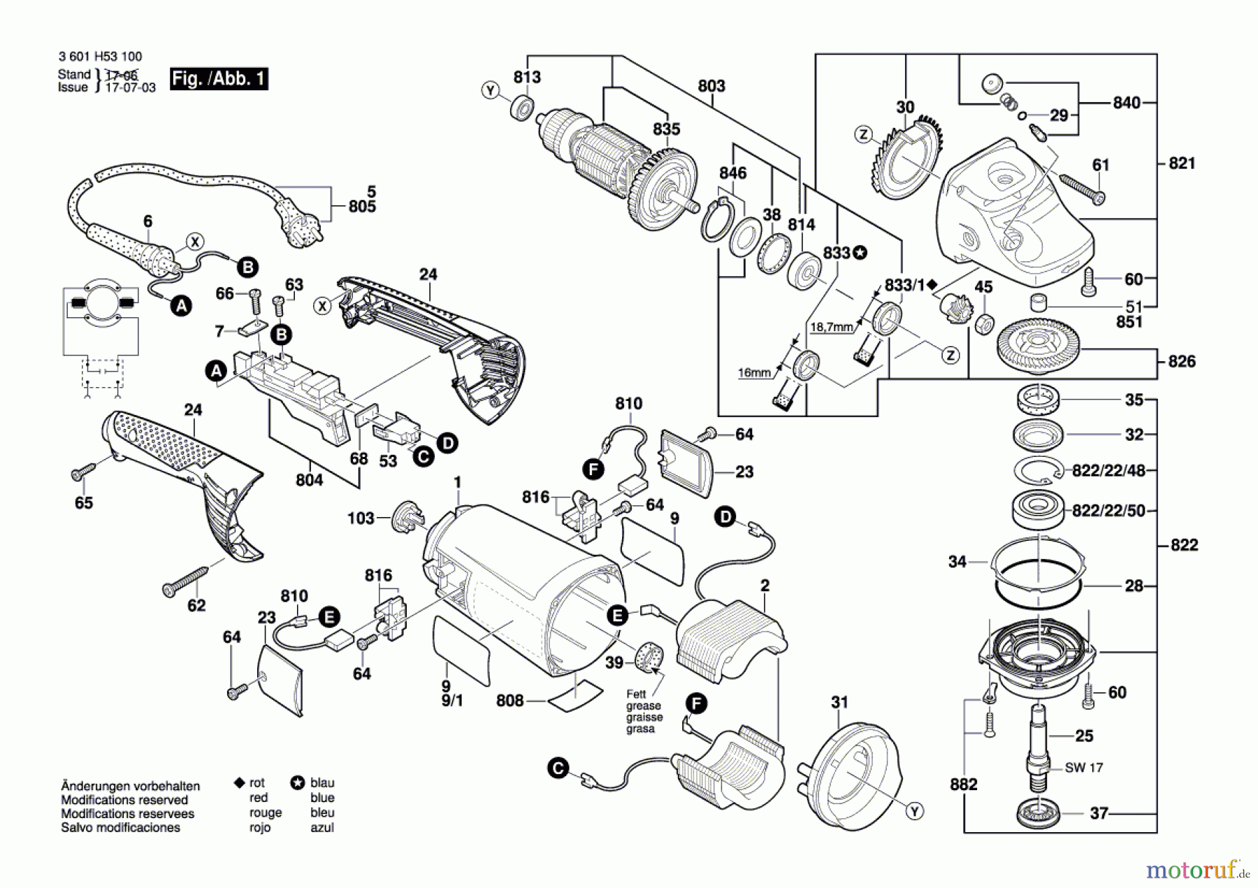  Bosch Werkzeug Winkelschleifer GWS 26-180 H Seite 1