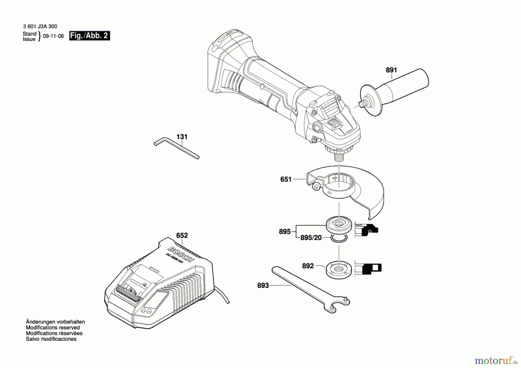  Bosch Akku Werkzeug Akku-Winkelschleifer GWS 18-125 V-LI Seite 2