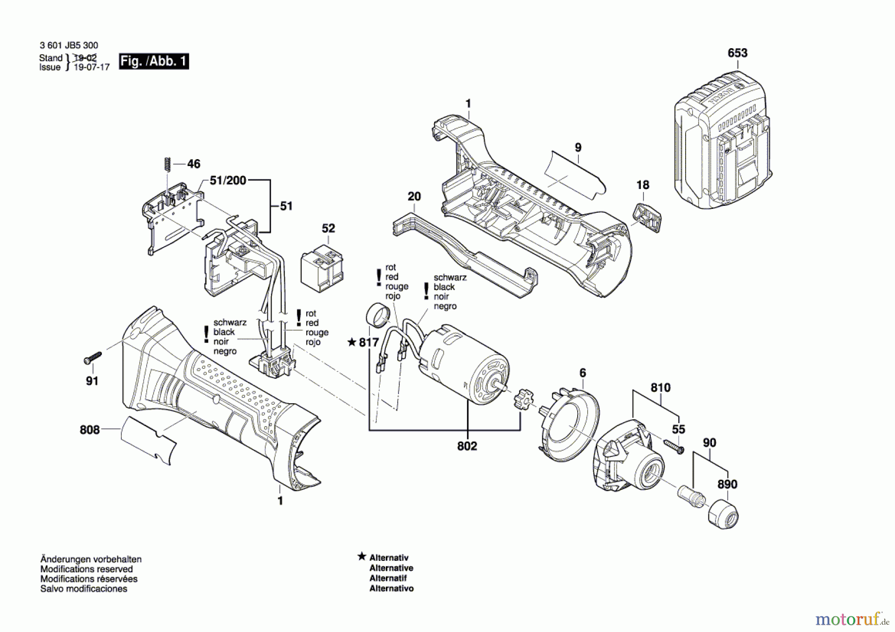  Bosch Akku Werkzeug Akku-Geradschleifer GGS 18 V-LI Seite 1