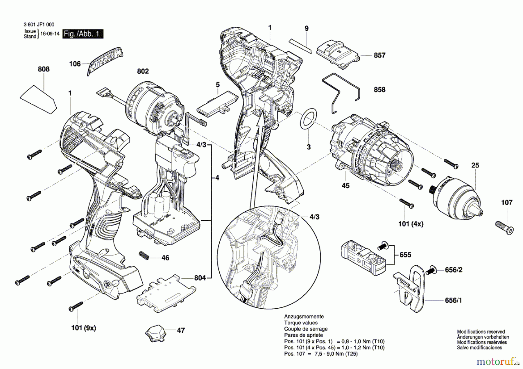  Bosch Akku Werkzeug Akku-Bohrschrauber GSR 14,4 VE-EC Seite 1