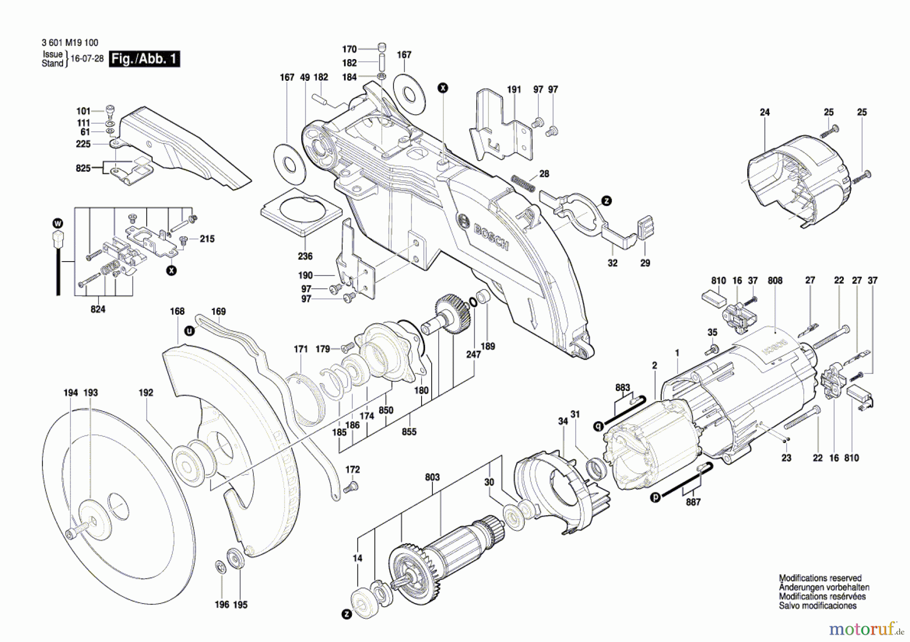  Bosch Werkzeug Kapp-/Zugsäge GCM 8 SJL Seite 1