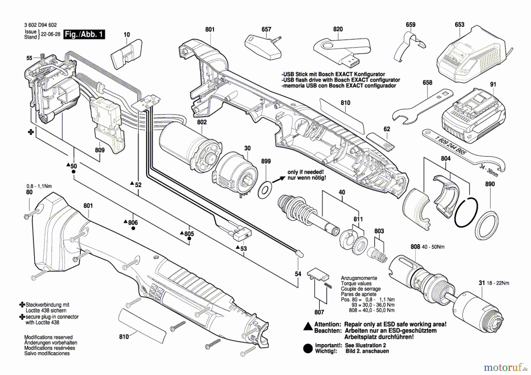  Bosch Akku Werkzeug Iw-Akku-Schrauber ANGLE EXACT ION 23-380 Seite 1