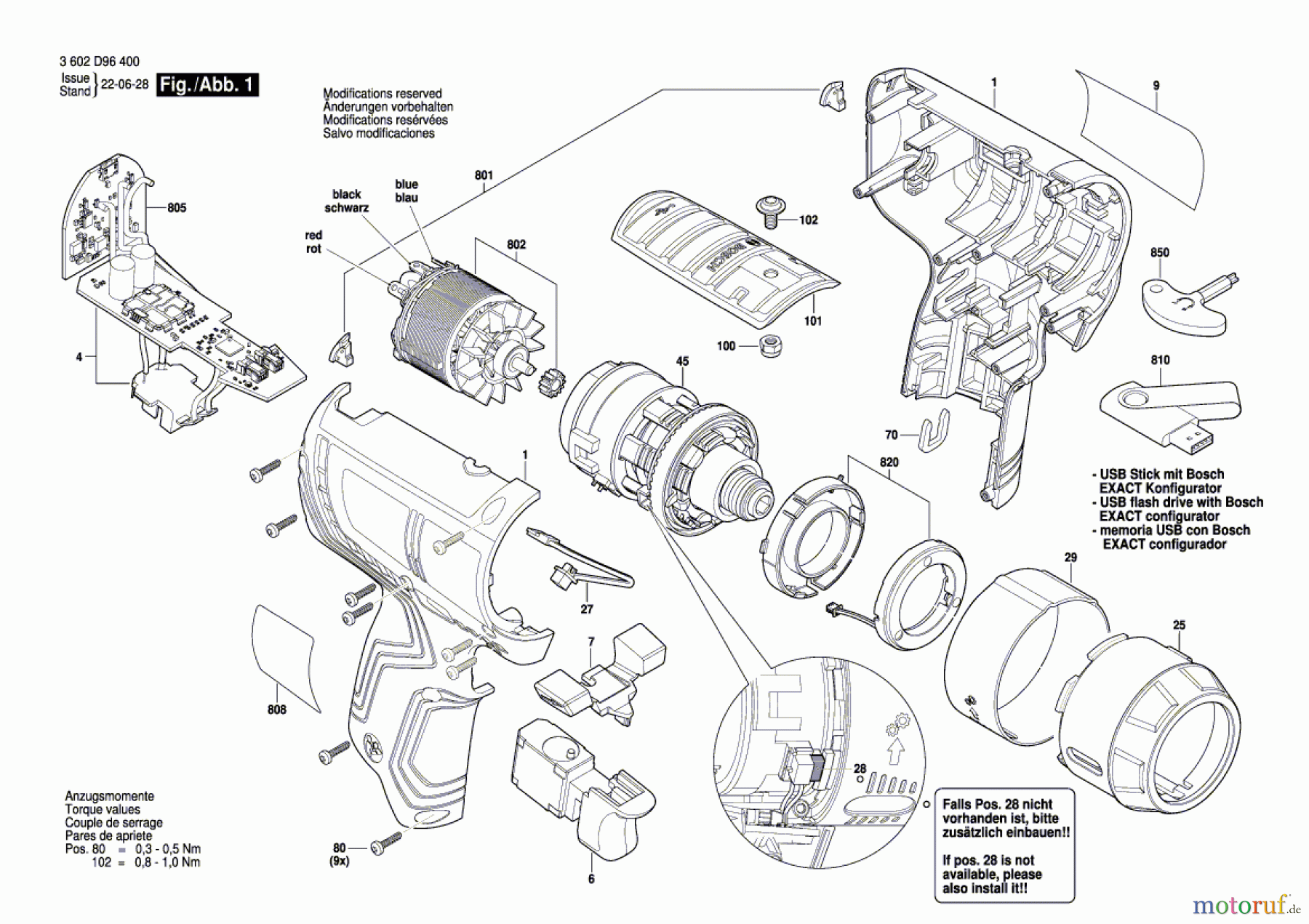  Bosch Akku Werkzeug Iw-Akku-Schrauber EXACT 12V-3-1100 Seite 1