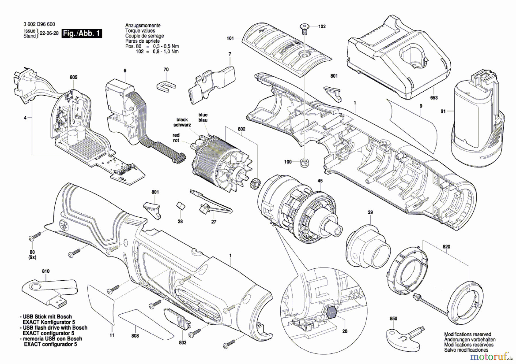  Bosch Akku Werkzeug Iw-Akku-Schrauber ANGLE EXACT 12V-12-400 Seite 1
