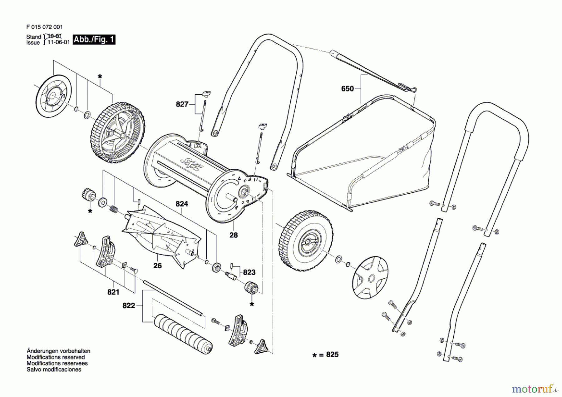 Bosch Gartengeräte Rasenmäher 0721 Seite 1